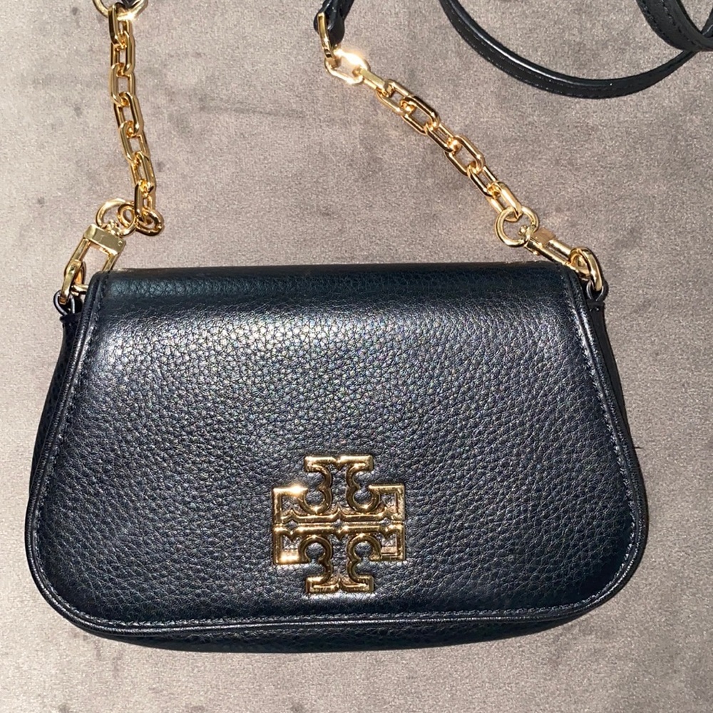 Tory Burch Mini Britten Crossbody (Black)